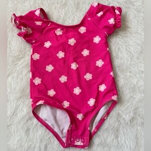 Carter's Hot Pink Floral One-Piece Swimsuit